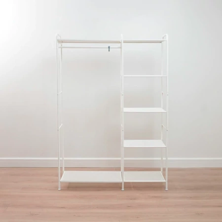 Вешалка-стеллаж ZMI "Валенсия-1", 1555х1090х300 мм, 7 полок, металл, белая, ГСВ1 Б 700929 - МСК «Форвард»