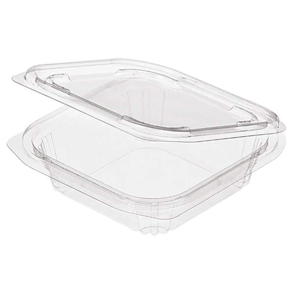 Одноразовый контейнер квадратный 250мл С КРЫШКОЙ ЮП-РКСП КОМПЛЕКТ 400шт прозрач. ПЭТ, ЮПЛАСТ, 608017