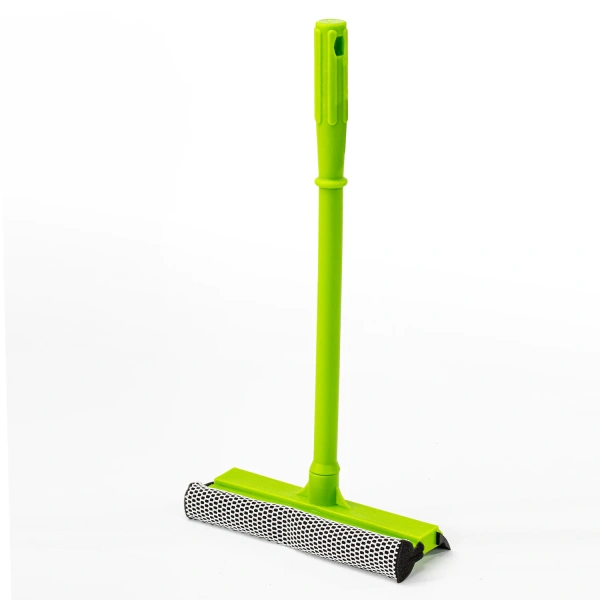 Окномойка ЛЮБАША, пластиковая ручка 40см, рабочая часть 20см (стяжка, губка, ручка), 603614