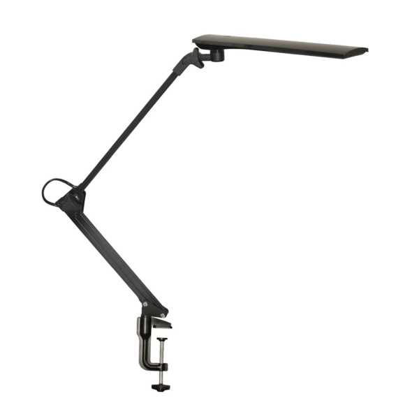 Настольная лампа светильник Трансвит Сириус С16С на струбцине, СВЕТОДИОДНАЯ, 7 Вт, чёрный 236655