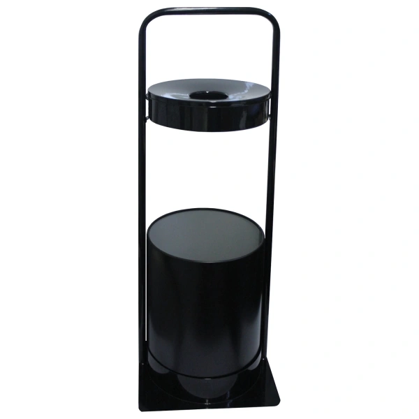 Урна металлическая с пепельницей (в781*ш290*г290мм) 15 литров, черная, СЛП3-25 5316570,ш/к89713 СЛП3-250