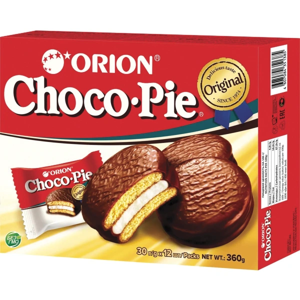 Печенье ORION "Choco Pie Original" 360г (12штук х 30г), О0000013014 622305