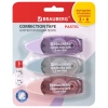 Корректирующая лента BRAUBERG PASTEL, 5 мм х 6 м, ВЫГОДНАЯ УПАКОВКА 3 штуки в блистере, 272658 - МСК «Форвард»