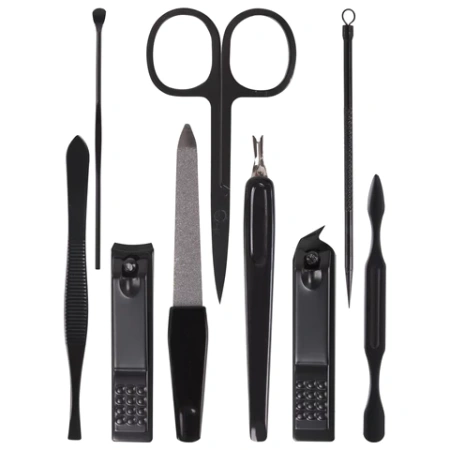 Универсальный набор для маникюра и педикюра 9 в 1 в футляре, MINI, красный, WBZ (ВБЗ), 609493 - МСК «Форвард»