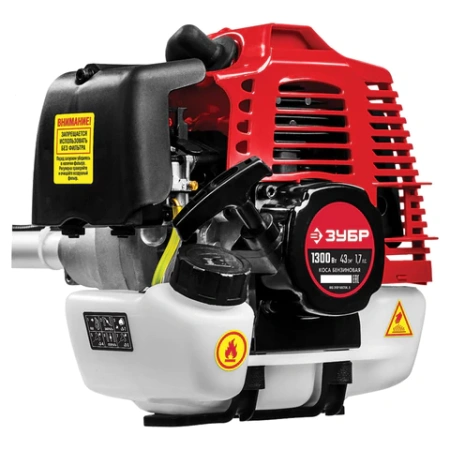 Триммер бензиновый ЗУБР КРБ-1300, 1300 Вт, 9000 об./мин, объем двигателя 43 см3, КРБ-1300 671137 - МСК «Форвард»