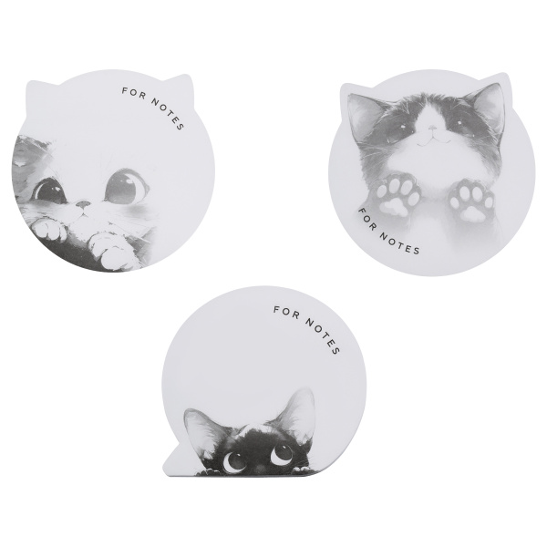 Блок самоклеящийся (стикеры) MESHU "Cute Notes",40л., ассорти, европодвес MS_64886 377500