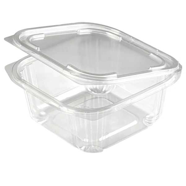 Одноразовый контейнер квадратный 750мл С КРЫШКОЙ ЮП-РКСП КОМПЛЕКТ 300шт прозрач. ПЭТ, шк167 ЮУПМ6014 608020