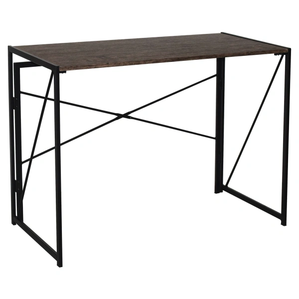 Стол на металлокаркасе BRABIX LOFT CD-002 (ш1000*г500*в750мм), складной, цвет морёный дуб, 641212