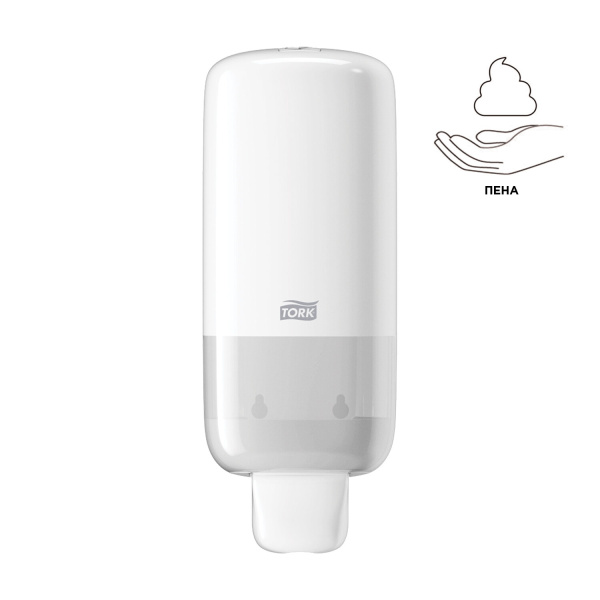 Дозатор для жидкого мыла-пены TORK (Система S4) Elevation, 1л, белый, 561500 601672