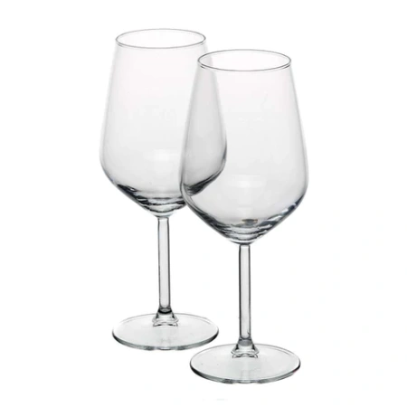 Бокал для вина на ножке, 490 мл, СРЕДНИЙ РАЗМЕР, КОМПЛЕКТ 2 штуки, стекло, PASABAHCE "АЛЛЕГРА", фирменная подарочная упаковка, 440065 700566 - МСК «Форвард»