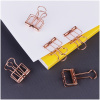 Зажимы для бумаг 19мм, MESHU "Rose Gold", 6шт., пакет с европодвесом MS_41595  328220 - МСК «Форвард»