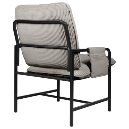 Кресло BRABIX "Gentle LC-300", ЛОФТ, пружинный блок, ткань велсофт (плюш), серое, 533142 - МСК «Форвард»