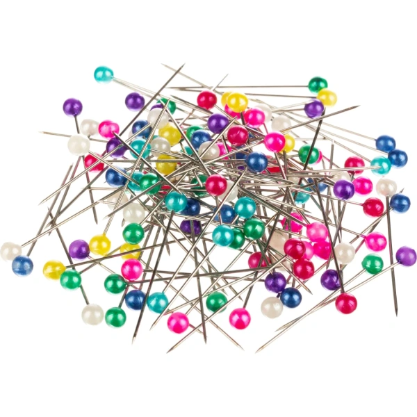 Булавки Глобус БК30-100Ц оцинкованные 30 мм 100 шт цвет ассорти карт.коробка 1074502 - МСК «Форвард»