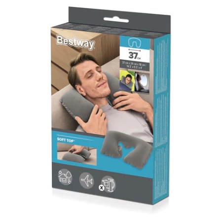 Надувная подушка для путешествий 37х24х10 см, АССОРТИ, BESTWAY, 67006 680169 - МСК «Форвард»