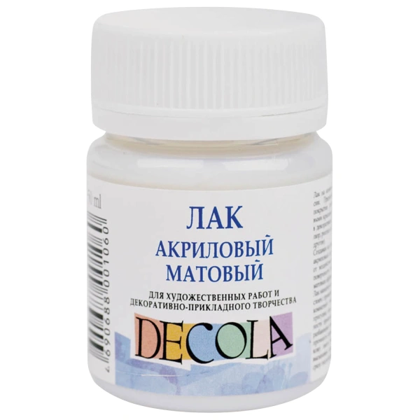 Лак акриловый матовый "Декола", 50мл, в банке, 5828921 190990