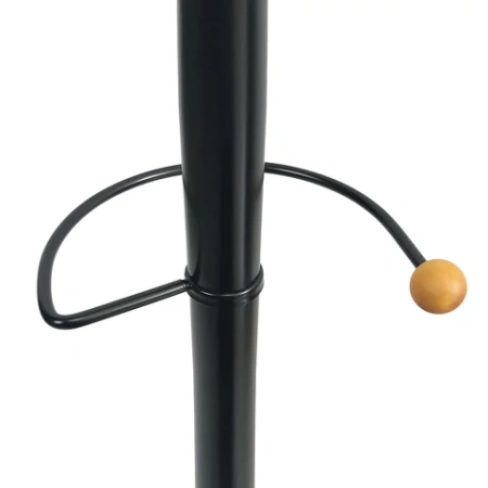 Вешалка-стойка BRABIX "CR-8243" на мраморном диске, металл, 6+3 крючка, цвет черный, 606438 - МСК «Форвард»