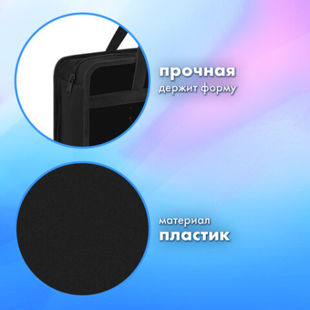 Папка на молнии с ручками BRAUBERG А4, 1 отделение, пластик, 80 мм, "Butterfly catcher", 272165 - МСК «Форвард»