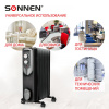 Обогреватель масляный SONNEN DFN-07BL, 1500 Вт, 7 секций, черный, 455310 - МСК «Форвард»