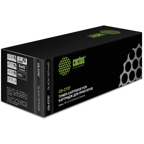 Картридж лазерный CACTUS (CS-C737) для CANON MF211/212w/216n/217w/226dn/229dw, ресурс 2400 стр CS-C7 361998