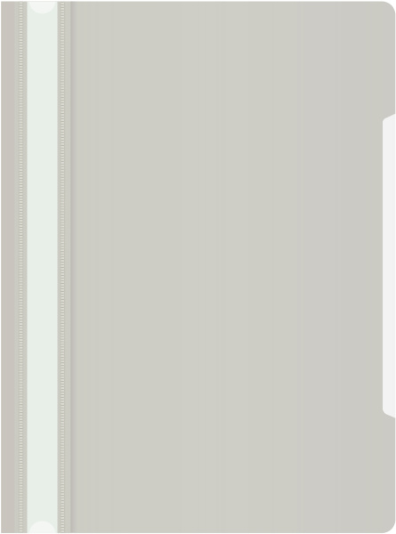 Скоросшиватель Бюрократ пластик PS20GREY A4 прозрач.верх.лист серый 0.12/0.16