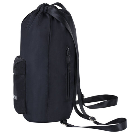 Рюкзак спортивный мешок HEIKKI CASUAL (ХЕЙКИ) с дополнительным карманом, 44х34 см, "Total black", 273457 - МСК «Форвард»