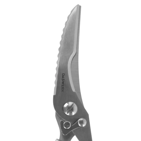 Ножницы-секатор кухонные DASWERK (ДАСВЕРК), 260 мм, фиксатор, зазубренные, металлические, 608902 - МСК «Форвард»