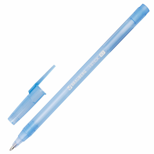Ручка шариковая BRAUBERG i-STICK, СИНЯЯ, пишущий узел 0,7мм, линия письма 0,35мм, 143442