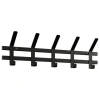 Вешалка настенная ZMI "Торонто-5", 168х580х85 мм, 5 крючков, металл, черная, ВНТ5 Ч 700934 - МСК «Форвард»
