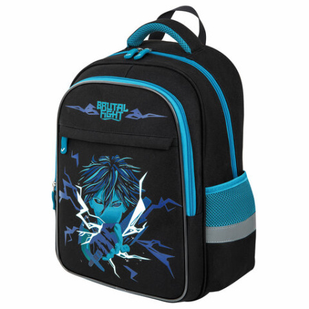Рюкзак BRAUBERG FAVOUR, 2 отделения, 3 кармана, "Anime fight", 40х29х15 см, 272057 - МСК «Форвард»