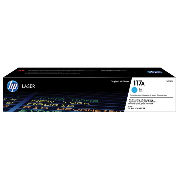 Картридж лазерный HP (W2071A) для HP Color Laser 150a/nw/178nw/fnw, №117A, голубой, ориг, рес 700стр 363308 под заказ 8 дней