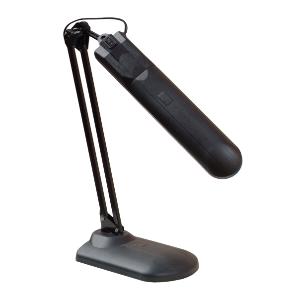 Настольная лампа светильник Дельта У на подставке, ЛЮМИНИСЦЕНТНАЯ, цоколь 2G7, 11 Вт, чёрный 236643